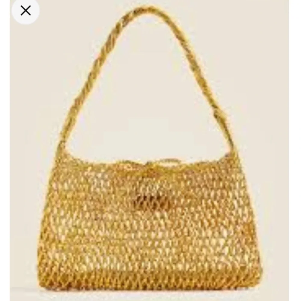 New w Tag: J Crew small Cadiz handknotted shoulder bag in metallic